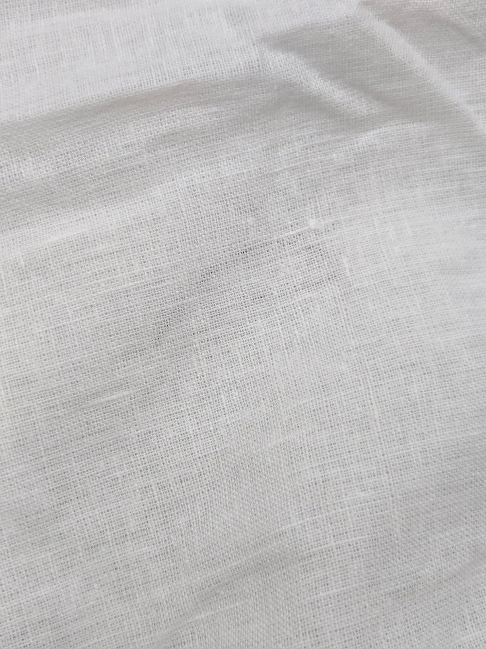 QUINCE Set Of 2 48x96 European Linen True Blackout Curtains White 0462